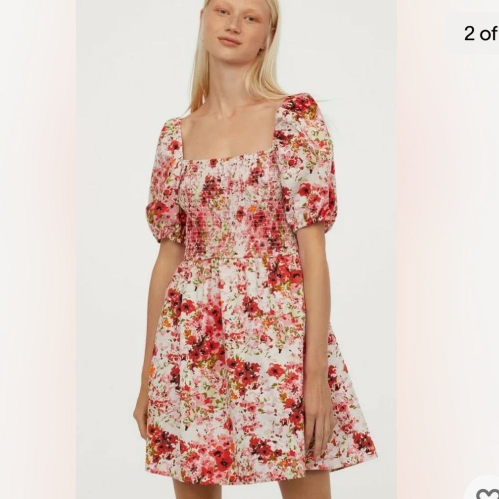 H&M floral mini dress